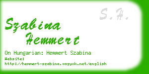 szabina hemmert business card